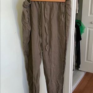 brown beach pants size: L